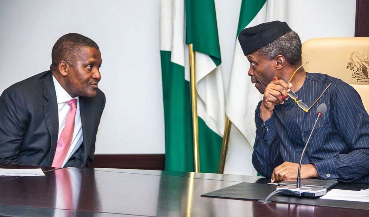 Acting President Osinbajo recently passed an order aimed at promoting transparency in the business sector.
