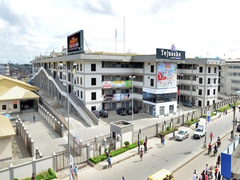 Tejuosho market complex in Lagos, Nigeria