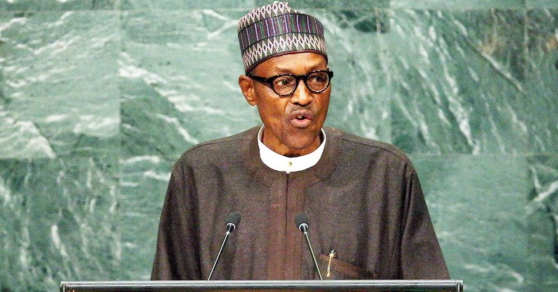 President Muhammadu Buhari addressing World Leaders at the 71st General Assembly of United Nations in New