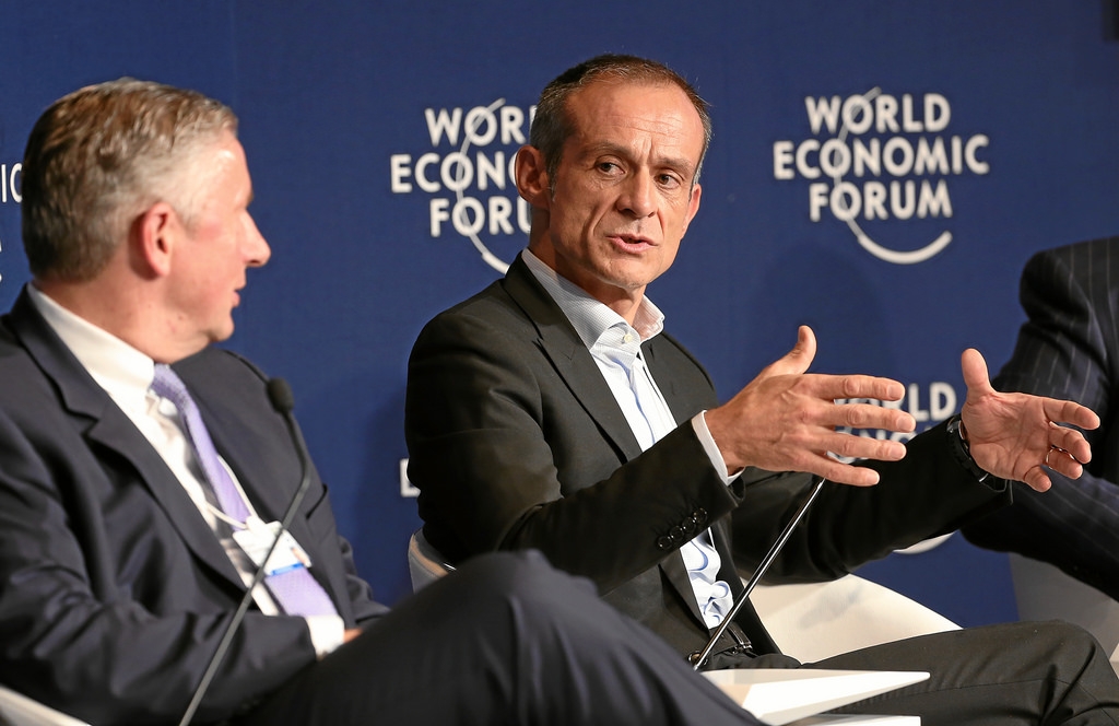 Jean-Pascal Tricoire at the World Economic Forum in Davos, Switzerland