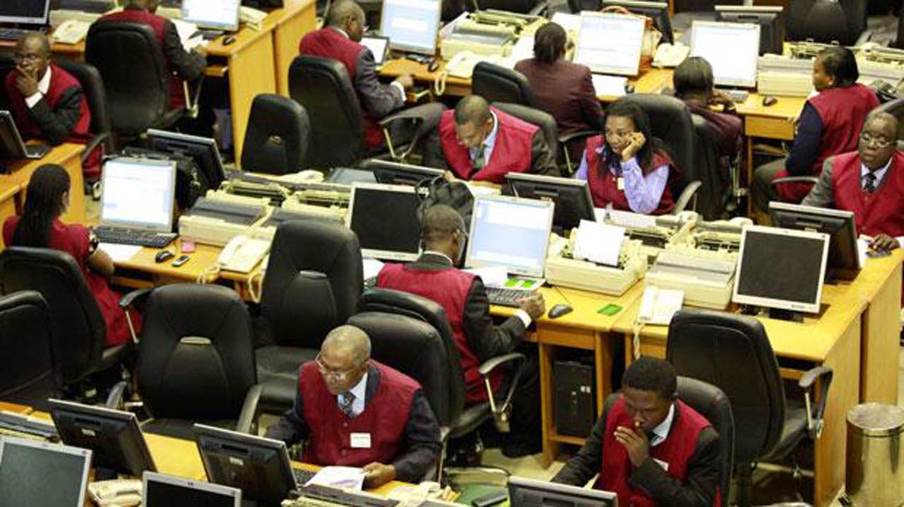 Nigerian stocks exchange trading floor