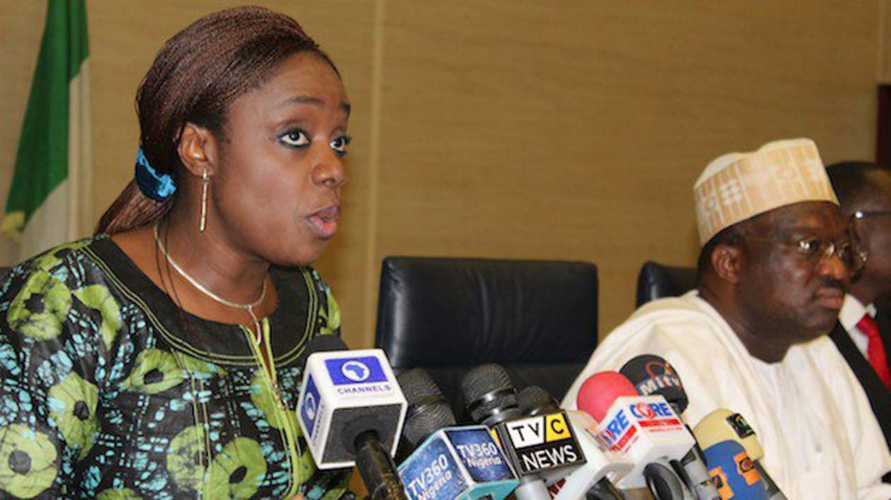 Kemi Adeosun, Nigeria's minister of finance addresses Nigeria's House of Reps members over non-payment of pensioners' entitlements 