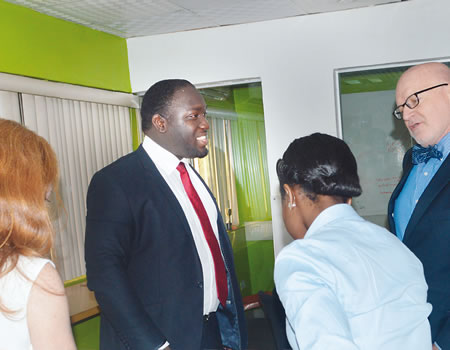  (second left) and other participants at a one-day workhop organised by the company in Lagos recently.