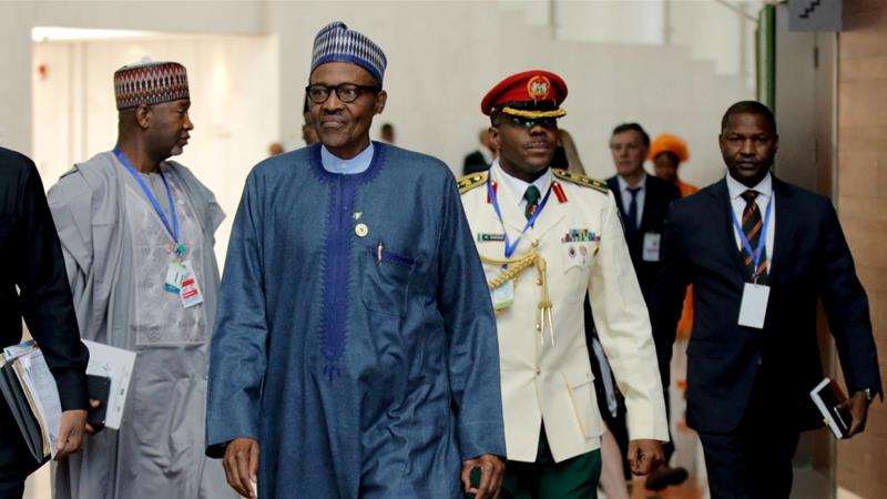 Nigeria's president Muhammadu Buhari