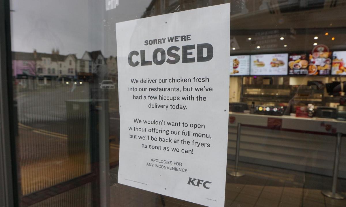 Chicken delivery hitches forces KFC to close most of its UK stores ...