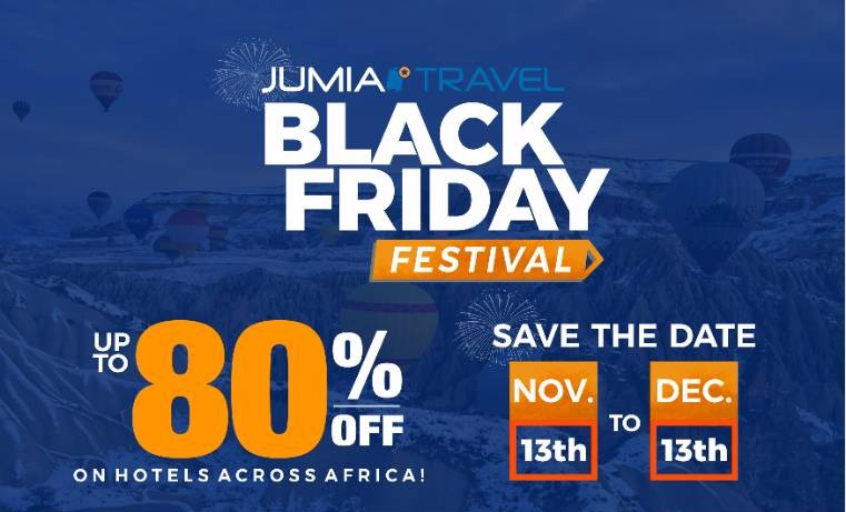 Customers to get 60% off bookings from Jumia Travels on Black Friday