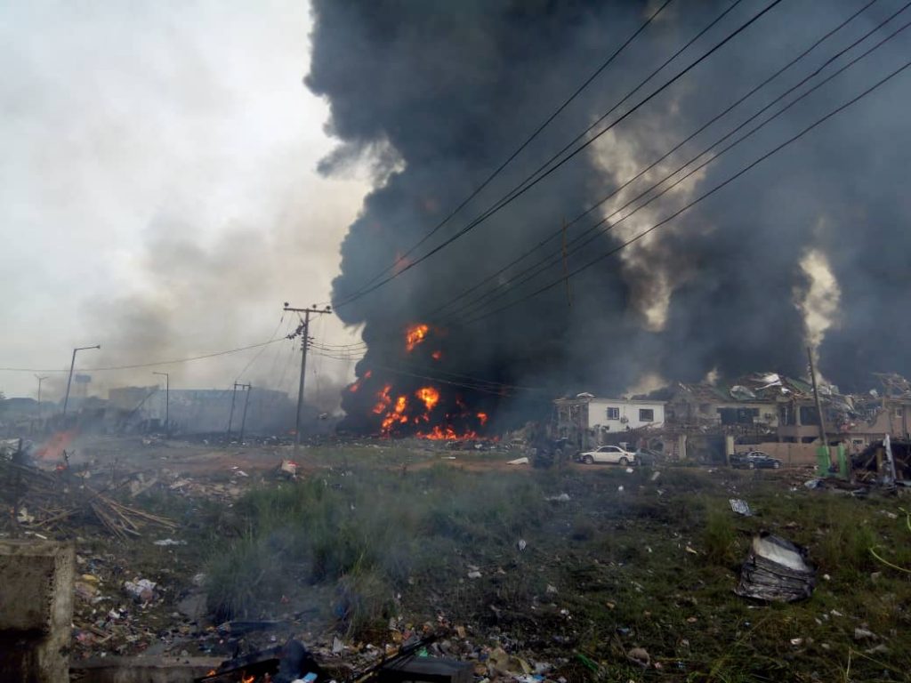 BREAKING: Pipeline explosion rocks Lagos