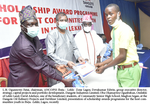 Dangote Refinery awards scholarships to 137 students in host communities