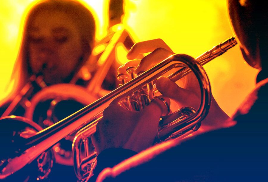 Jazz band performs at the club