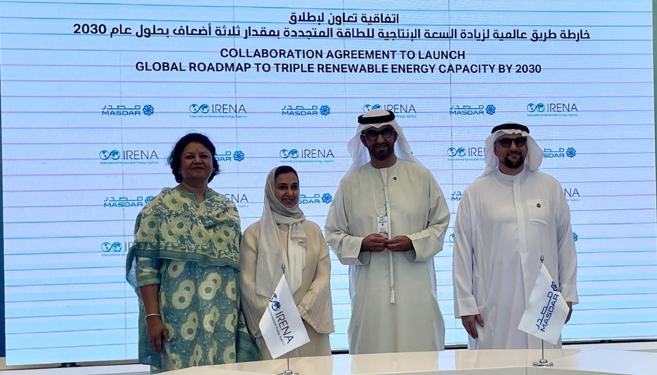 IRENA, Masdar to set roadmap to triple global renewable energy capacity by 2030